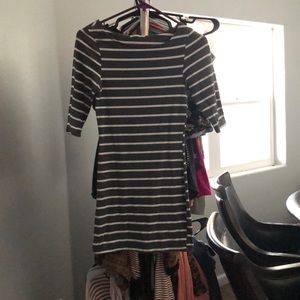stripped bodycon dress